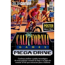 California Games (Versão lisa, sem dobras, enviada em tubo protetor) - Superpôster Mega Drive Mania