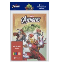 Solapa Ler E Colorir Com Giz De Cera - Vingadores Solapa Ler E Colorir Com Giz De Cera - Vingadores