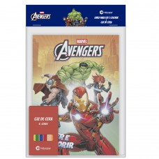 Solapa Ler E Colorir Com Giz De Cera - Vingadores