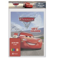 Solapa Ler E Colorir Com Giz De Cera - Carros 3 Solapa Ler E Colorir Com Giz De Cera - Carros 3