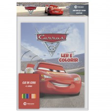 Solapa Ler E Colorir Com Giz De Cera - Carros 3