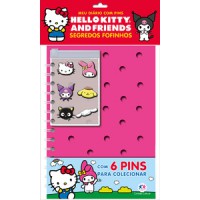 Hello Kitty - Leia e colecione - Diário com Pins