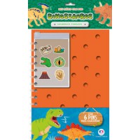 Dinos - Leia e colecione - Diário com Pins