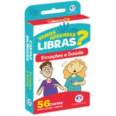 Flash cards - Emoções e saúde em Libras - Com QR code para aprender os sinais