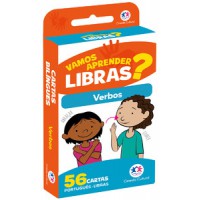 Flash cards - Verbos em Libras - Com QR code para aprender os sinais
