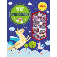 Unicórnios - Livro de atividades e adesivos em gel