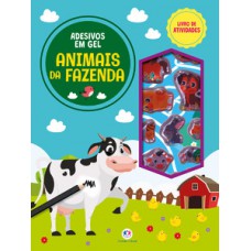 Animais da fazenda - Livro de atividades e adesivos em gel