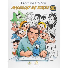 Livro de colorir Mauricio de Sousa 80 anos