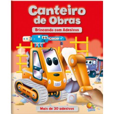 Brincando com adesivos: canteiro de obras