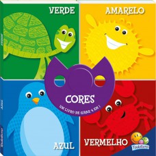 Um Livro de girar 4 em 1: Cores