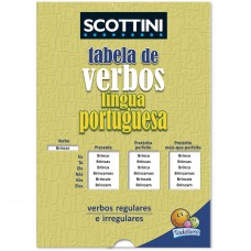 Scottini Tabela de verbos da Língua Portuguesa (Luva)