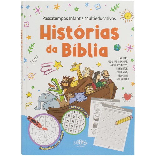 Histórias da Bíblia - Livro de Atividades Infantil - Passatempos