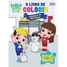 O livro de colorir Luccas e Gi nas férias