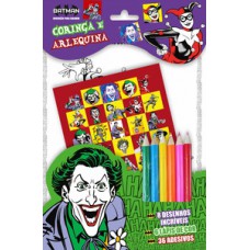 Coringa e Arlequina - Diversão para colorir