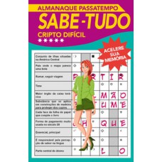 Almanaque passatempo sabe-tudo - Critpo difícil