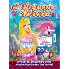 A pequena sereia - Colorir com adesivos