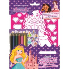 Princesas - Colorir com brilho