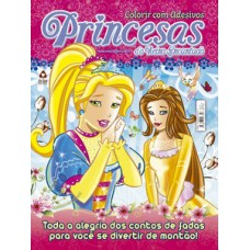 Princesas do reino encantado - Colorir com adesivos