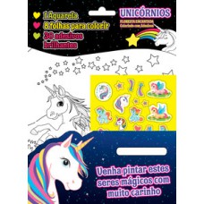 Unicórnios - Colorindo com adesivos