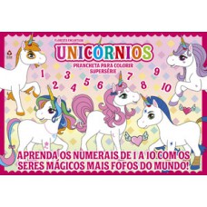 Unicórnios - Prancheta para colorir - Supersérie