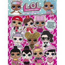 L.O.L. Surprise! Superlivro para colorir com adesivos