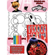 Ladybug Colorindo com Adesivos