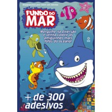 Fundo do mar - Megaprancheta para colorir com adesivos