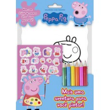 Peppa Pig - Colorindo com adesivos