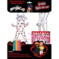 Ladybug Mega Colorindo com Adesivos