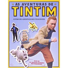 AVENTURAS DE TINTIM LIVRODE ADESIVOS REUTILIZAVEIS