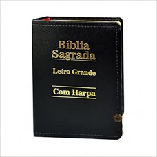 Bíblia Letra Grande Edição de Promessas e Harpa Luxo