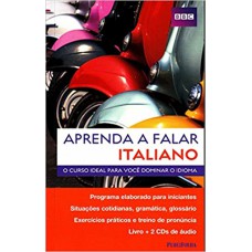 APRENDA A FALAR ITALIANO - LIVRO MAIS 2 CDs DE AUDIO