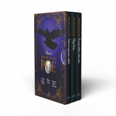 Edgar Allan Poe 3 Livros com marcadores e pôster