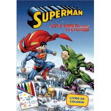 Kit médio + giz de cera (sem solapa) - Super-homem