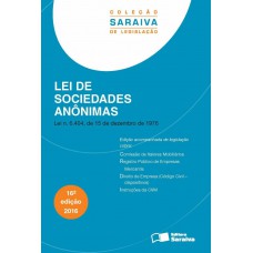 Lei de Sociedades Anônimas - 16ª Edição 2016