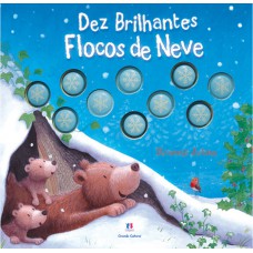 Dez brilhantes flocos de neve