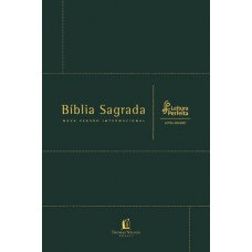 Bíblia NVI, Couro Bonded, Verde, Letra Grande, Leitura Perfeita
