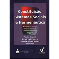 Constituição, sistemas sociais e hermenêutica