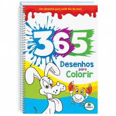 365 Desenhos para Colorir/AZUL (Espiral)