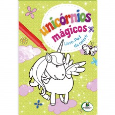 Unicórnios Mágicos - Livro-pad de Colorir (Verde)