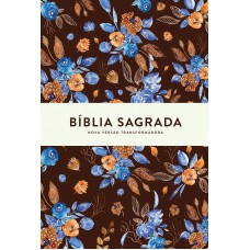 Bíblia NVT Blue Flowers Letra Grande