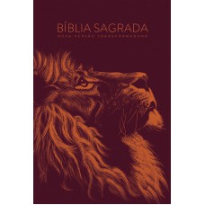 Bíblia NVT Lion Head Cobre Letra Grande