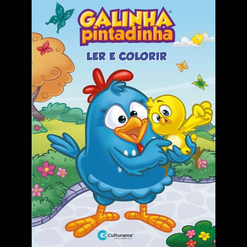 Ler e Colorir com Lápis, Galinha Pintadinha