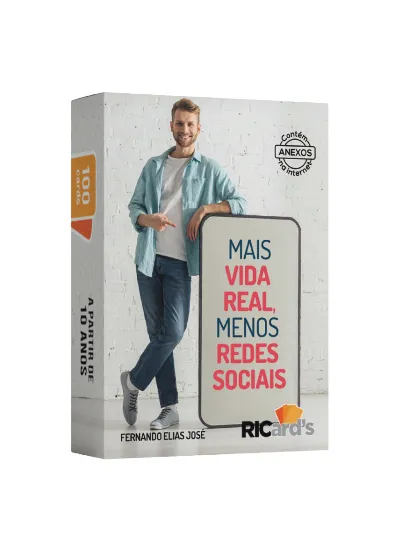 Mais vida real, menos redes sociais: 100 cards para você repensar sua rotina digital